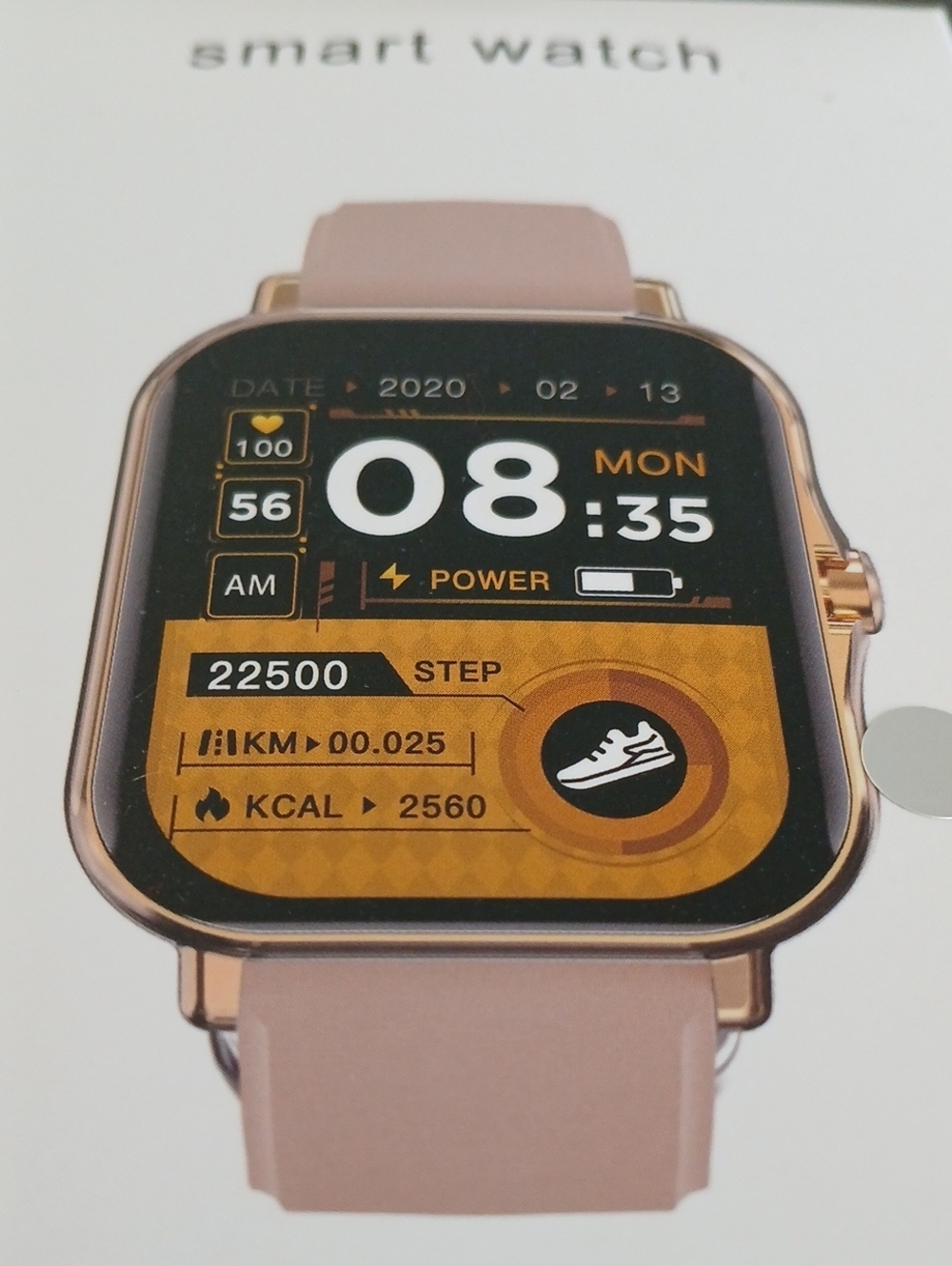 Smart Watch - Rose Gold Case with Pink Band